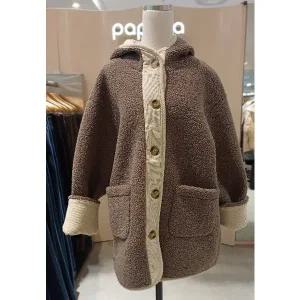 [파프리카](광주신세계)루미앤플로투포켓 코듀로이 배색 퍼 후드점퍼SK4FUB07J