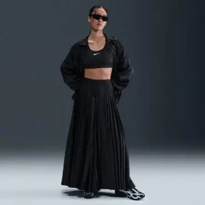 나이키바지 JQK HJ0521-010 스포츠웨어 컬렉션 여성 미드라이즈 플리츠 트랙 팬츠