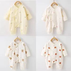 순면 무드베어 내의 205278 배냇우주복 신생아 저고리 수트 옷 출산선물