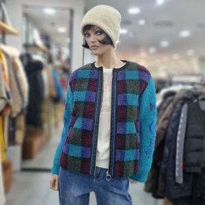 베네통/애플아울렛/몬드리안 체크 점퍼/BAJP51461