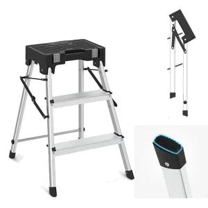 쉬미리 휴대용 발판 이동식 a형 계단식 안전 사다리 3단