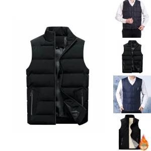남녀공용 하이넥 패딩 조끼 빅사이즈/경량/겨울/남자/남성/방한/베스트/페딩/쪼끼/온열/회사/작업/사무실