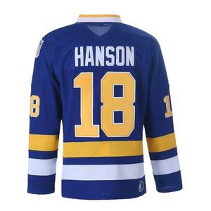 핸슨 브라더스 찰스타운 치프스 16 잭 17 스티브 18 제프 슬랩 샷 무비 아이스하키 저지