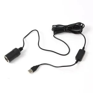 12V 승압용 USB전원 시거잭 케이블 차량충전기 전압변환기