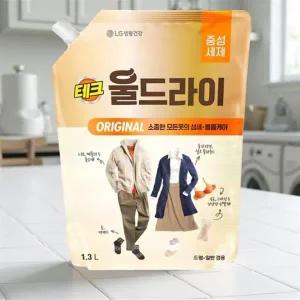 집에서 드라이 클리닝 홈드라이 셀프 세탁 손상 방지 전용 세제 울세제 리필 1.3L