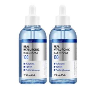 웰라쥬 리얼 히알루로닉 블루 100 앰플 100ml 2개