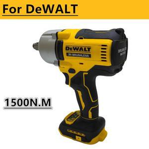 브러시리스 임팩트 렌치 1500N.M 무선 전동 드라이버 3단 속도 1/2인치 수리용 전동 공구 (디월트 20V 배터