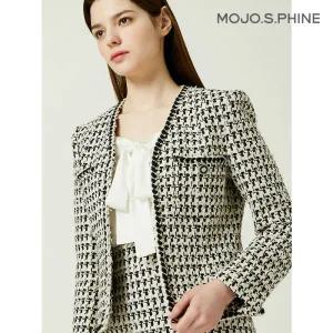 모조에스핀 브이넥 팬시 SET-UP 자켓 BK_J241MSF109 325077