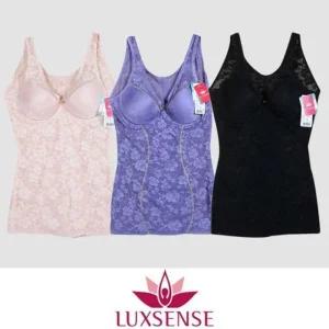 (럭센스)슬림한 연출 파워넷 바디슈트 치마형