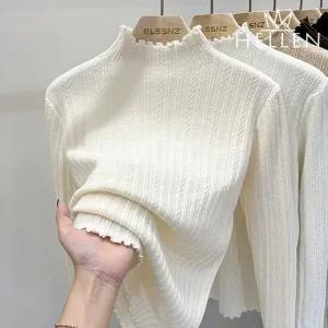 [헬렌] 프릴 반목 니트티 겨울 이너 니트 제스프릴니트 R-969