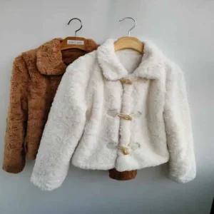 쟈켓 느낌 래빗 깔끔한숏쟈겟 토끼털 숏자켓 멋