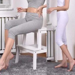 (피엔알)데일리 면스판 여성 8부 신축성 좋은 레깅스