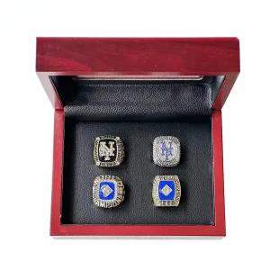 뉴욕 메츠 월드시리즈 우승 반지 MLB 메이저리그 야구 챔피언링 굿즈 4종세트