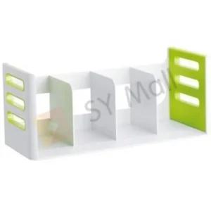 SY몰 4단책꽃이 연두 북스탠드 화일꽂이 책정리대