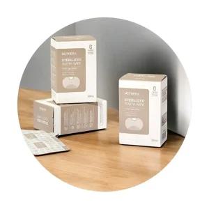 신생아 구강 관리 티슈 아기 양치 거즈 멸균 청결 유아 구강 케어 티슈 115g 3개