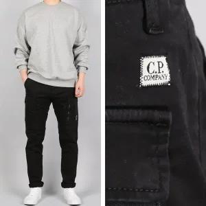 [CP컴퍼니]CP 컴퍼니 렌즈와펜 카고 지퍼포켓 펜츠 블랙 12CMPA131A 005694G 999