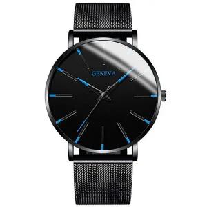 [골드스마일]제네바 메탈 비즈니스 남자 아날로그 초시계 패션 바늘 손목 시계