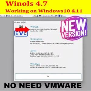 호환  Winols 4.7 최신 버전 Windows 10 Win 11 Vmware 소프트웨어 불필요 다국어 설치 비디오
