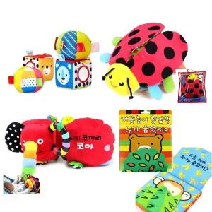 스마일맘 아기 헝겊책 모음  코야 누가숨었지 초점 헝겊책 촉각볼 무당벌레