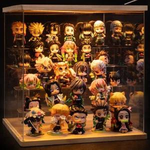 귀멸의 칼날 피규어 세트 탄지로 네즈코 젠이츠 인형 선물 생일 주변 장식