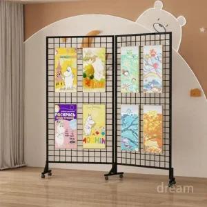 이동식 네트망 전시 예술 격자 스탠드 파티션