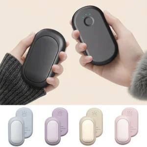 듀얼 마그네틱 손난로 보조배터리 한쌍 핸드워머 양손 온열 전기손난로 충전식 핫팩 휴대용