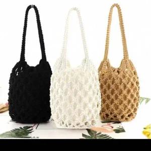 네트 여름 캐주얼 비치백 여행용 필수템 가방