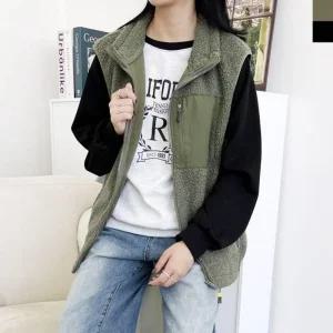 여성 겨울 데일리 캐주얼 양털 후리스 뽀글이 조끼/빅사이즈/작업복/가을/플리스/단체복/기모/보온/경량