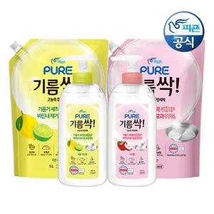 [피죤] 퓨어 기름싹 주방세제 700ml 용기+1L 리필
