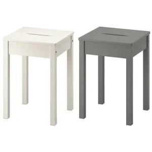 [마켓비]이케아 HAUGA 하우가 스툴 45cm/보조의자/식탁의자/원목스툴/침대협탁/간이의자/손님의자