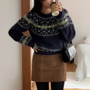 [코코블랑] 버니즈 노르딕 울 니트