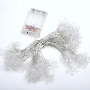 (별별창고)G 크리스마스 눈꽃 전구 6M 40알