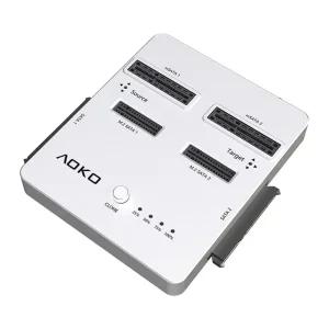 오프라인 mSATA/SATA/m.2 복제기 연그레이 듀얼 밝은 회색