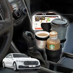 더K9 5단멀티확장 차량용컵홀더 차아네 케이스 보온보냉 보관함 수납함 음료 5단 6단 자동차 스마트폰거치