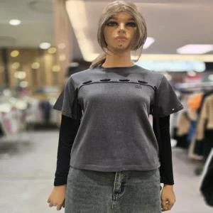 [에고이스트] 아일렛 레이어드 티셔츠  ER3OTL-51