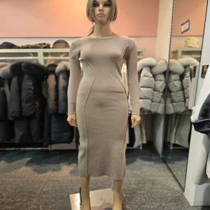 [에고이스트] 절개라인 포인트 롱 니트 원피스  ER4BX-005