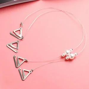 [하프클럽/]115000076고탄성 투명 진주 브라끈 스트 흘러내림 연장후크 이지