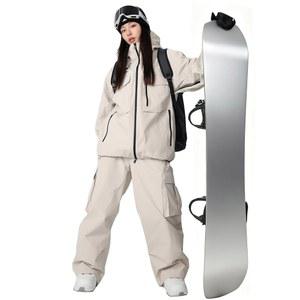 YEFINE 여성 스노우보드 수트 배기 남성 스키 재킷 및 바지 세트 보온 스노우 방수 겨울