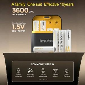 AA 리튬 충전지(8개)1.5V 고용량 3600mWh 카메라/손전등/장난감용 오래 지속되는 배터리