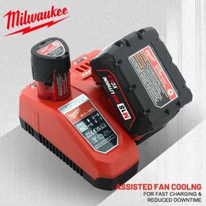 밀워키  배터리 퀵 차저 M12-18FC M18 M12 5.0AH 고성능 장거리 리튬 M18HB8