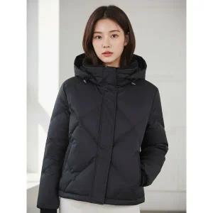 [올포유]여성 다이아 퀼팅 후드 숏 덕다운 점퍼 ALDJMA141 199_P350392182