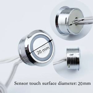 미니 소형 호환 DC12V 터치 센서 스위치 LED 램프 스트립 옷장 감지기 버튼 자동 스마트 호환 홈 라이트 욕