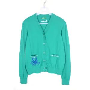 구제 베네통 니트 가디건 여성M 스웨터 11399