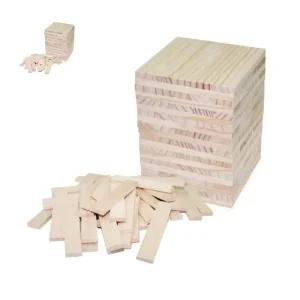 고급 100pcs 미송카프라 블록 나무 원목 쌓기 수학