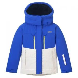 네파 키즈 스키 자켓 - 블루 눈썰매 점퍼 덕다운