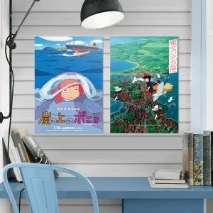 지브리포스터 영화포스터 토토로 포뇨 펠트 패브릭포스터