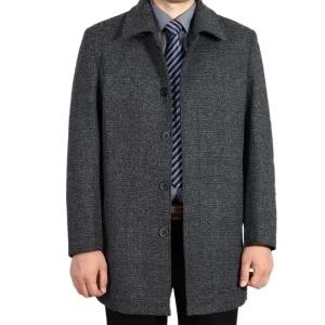 남자 겨울 외투 모직 캐주얼 상의 아우터 롱 코트