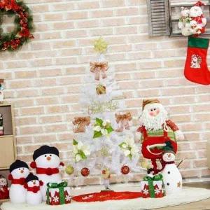 ( )화이트 트리 크리스마스트리 세트 가정용 크리스마스 용품 크리스마스 트리 세트