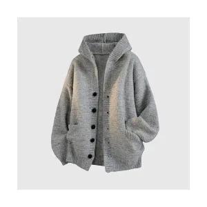 남성 데일리 가디건 집업 니트 카디건 가을 겨울 캐주얼 후드 상의 다올4