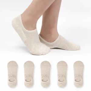 여성용 벗겨짐 제로 파일 쿠션 스포츠 덧신 6켤레 세트